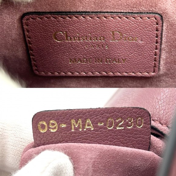 Christian Dior Saddle Bag Mini Leather Pink - Picture 5 of 8